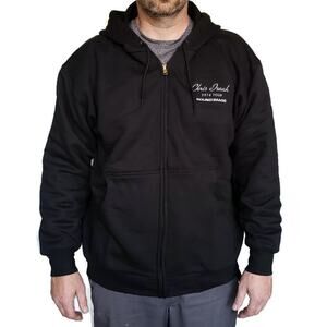 CHRIS ISAAK 2016 Tour heavyweight sweatshirt black hoodie L NEW Crew Exclusive